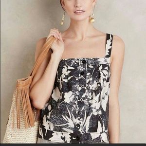 Anthropologie HD in Paris Laurel Tank Sz 12 black